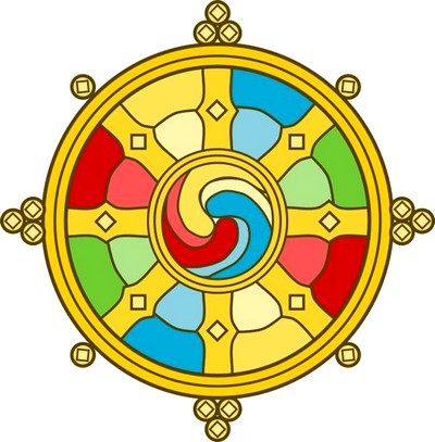 roue du dharma bouddhiste